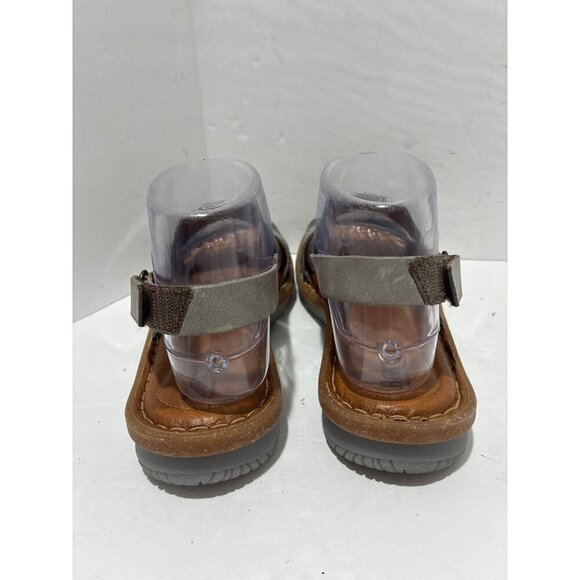 Born Taye Sandals womens Blue Colorblock Leather confort Sandals size 7-7.5 - Picture 3 of 7